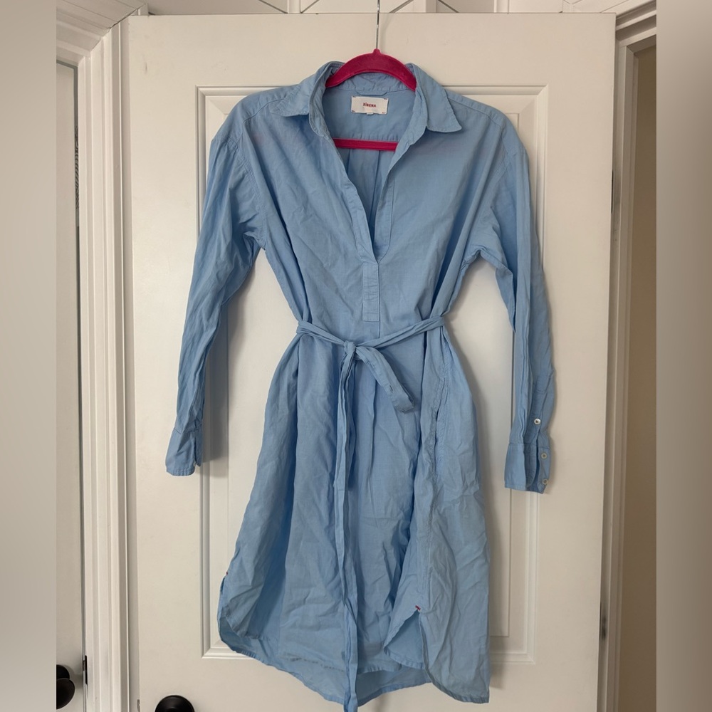 Xirena Blue Cotton Cover Up